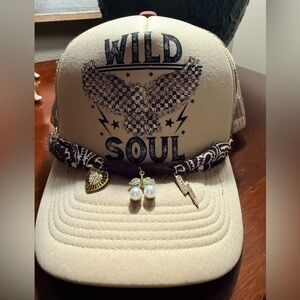 Wild Soul Beige Cap with Brown Accents